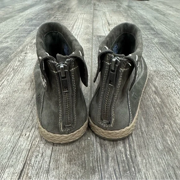 Ugg Varney Suede Moccasin Zip Up Ankle Boot Designer Flat Shoe Summer Winte - Picture 4 of 5